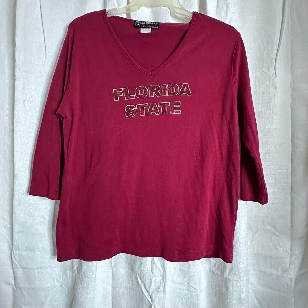 Woman's 3/4 sleeve Florida State Seminoles Shirt Size L